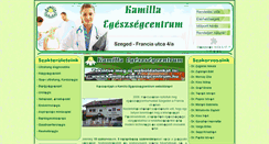 Desktop Screenshot of kamilla.szakorvos.com