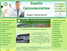 Tablet Screenshot of kamilla.szakorvos.com